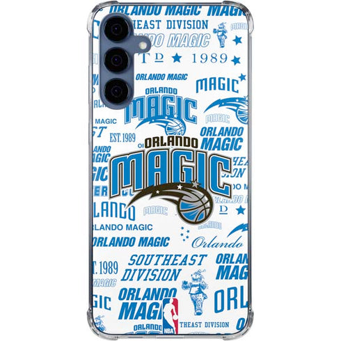 NBA Orlando Magic Historic Blast Galaxy A35 5G Clear Case